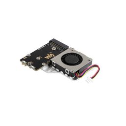 Waveshare PCIe To M.2 Adapter Board (E) For Raspberry Pi 5, With Cooling Fan, Compatible With 2242 / 2230 Size NVMe Protocol M.2 SSD, High-speed Reading/Writing, Raspberry Pi 5 NVMe image 1