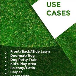 Kuber Industries Green High Density 35 MM Artificial Grass Carpet Mat image 3