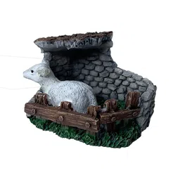 Wonderland Set Of 2 White & Grey Sheep Well Miniature Fairy Garden Accessories image 4