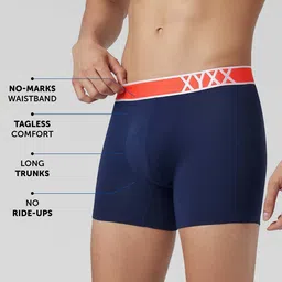 XYXX Men Solid Volt IntelliSoft Modal Trunk image 2