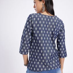 Anouk Rustic Ethnic Print Pure Cotton Top image 4
