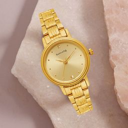 Sonata Women Gold-Toned Analogue Watch 8096YM02C-image-64