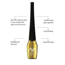 AYA Set of 2 Waterproof Eyeliner - Brown & Golden - 5 ml each image 4