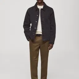 MANGO MAN Pure Cotton Denim Jacket image 3