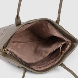 Baggit Olive Green Structured Shoulder Bag image 3