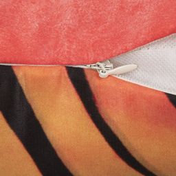 HOUZZCODE Orange & Black Set of 2 Abstract Square Cushion Covers image 5