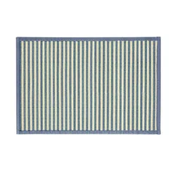 HOKIPO Set Of 6 Blue & Beige Reversible Bamboo Table Placemats image 5
