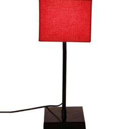 Devansh Red & Black Solid Contemporary Table Lamp image 5