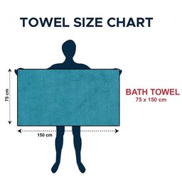 Aura Green Ultra Soft Absorbent UltraSoft Anti-Fade Bath Towel image 3
