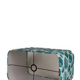 Grated Ginger Orange & White Printed Big Bump Table Lamp image 2