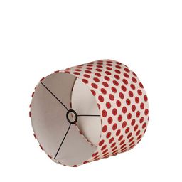 Grated Ginger Red & White Printed Contemporary Big Bump Table Lamp image 5