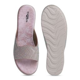 Shezone Embellished Open Toe Flatform Flatform image 2