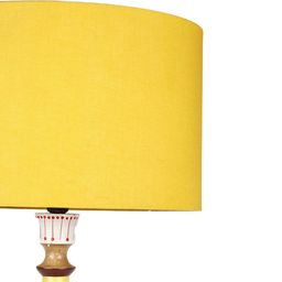 Grated Ginger Yellow Solid Bedside Standard Table Lamp with Shade image 5