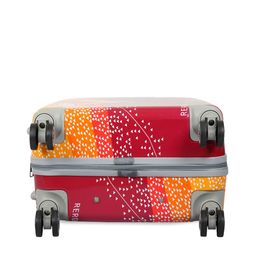 Polo Class Red & Orange Set of 2 Printed Hard Case 360 Degree Rotation Trolley Suitcases image 5