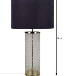 Grated Ginger Violet Solid Polka Straw Table Lamp image 2
