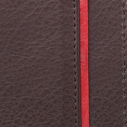 Leather Zentrum Men Brown & Red Textured Two Fold Wallet image 2