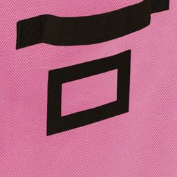 Kuber Industries Set Of 3 Pink & Black Solid Large Storage Cube With Handle image 3