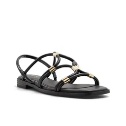 ALDO Women Textured Open Toe Flats Sandals-image-9