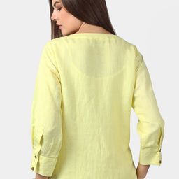 DART STUDIO Yellow Linen Regular Top image 5