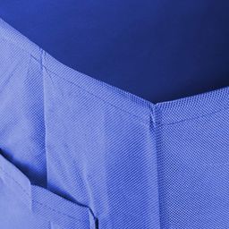 Kuber Industries Set Of 2 Blue Solid Shirt Stacker Organisers With Handles image 5