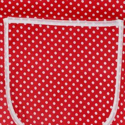 Kuber Industries Set Of 3 Red & White Printed Aprons image 5