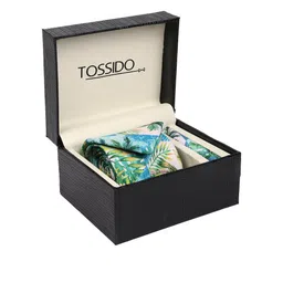 Tossido Men Blue & Green Printed Accessory Gift Set-image-67