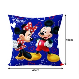 Kuber Industries Set Of 3 Blue & Red Disney Printed Reversible Cushions image 2