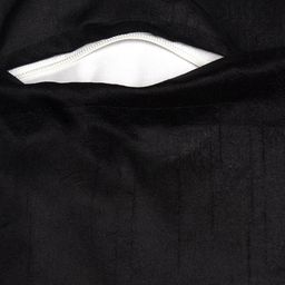 Alina decor Black & Silver-Toned Set of 2 Embellished Square Cushion Covers image 2
