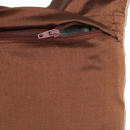 eyda Coffee Brown & Beige Set of 2 Self Design Square Cushion Covers image 3