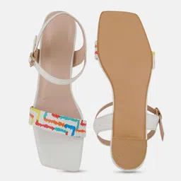 Rubeezz Printed Block Sandals with Buckles image 4