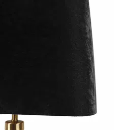 Grated Ginger Black & Grey Solid Handcrafted Buffet Table Lamp with Shade image 2