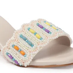 Anouk Colourblocked PU Block Sandals image 3
