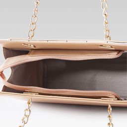 Mast & Harbour Checked Structured Shoulder Bag with image 3