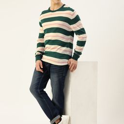 Mast & Harbour Striped Pullover Sweater-image-38