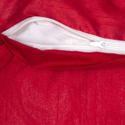 Alina decor Red & White Set of 2 Embellished Square Cushion Covers image 4