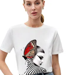 VLAM Women Printed Pockets T-shirt-picture-1