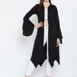 Hypernation Black Solid Open Front Shrug image 5