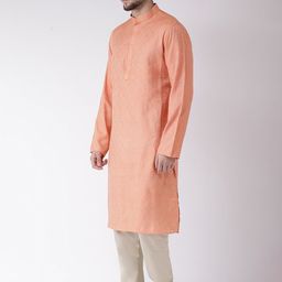 TABARD Men Silk Blend Printed Kurta image 5