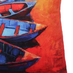 ROMEE Multicoloured Set of 5 Abstract Square Cushion Covers image 3