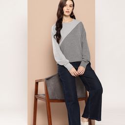 her by invictus Pure Cotton Colourblocked Sweatshirt-picture-22