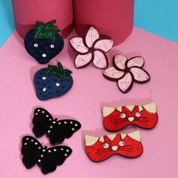 LAIDA Girls Set of 8 Metal Embellished Tic Tac Hair Clip-2