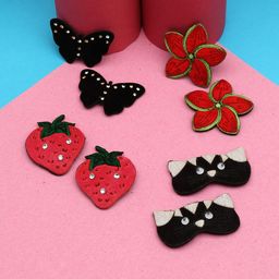 LAIDA Girls Set of 8 Metal Embellished Tic Tac Hair Clip-1