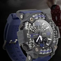CARLINGTON Men Endurance  Printed Dial Analogue and Digital Multi Function Watch 9103 Blue image 3