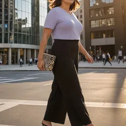 Blissclub Women Peg Leg Loose Fit High-Rise Wrinkle Free Parallel Trousers-image-9