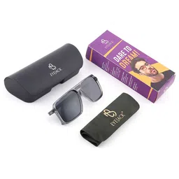 Eyejack Unisex Square Sunglasses with Polarised and UV Protected Lens image 2