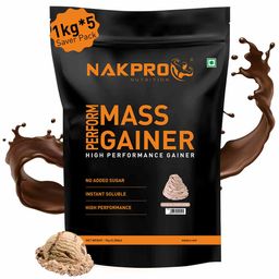 Nakpro Perform Mass Gainer,  2.2 lb  Chocolate Cream (Pack of 5) -image-85