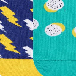 Dynamocks Unisex Pack of 2 Multicoloured Patterned Calf-Length Socks image 5