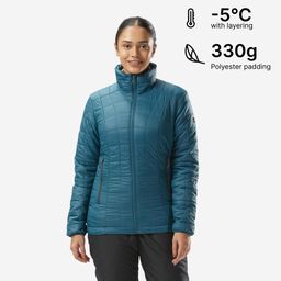Women’s synthetic mountain trekking padded jacket - MT100 -5°C - Blue-picture-10