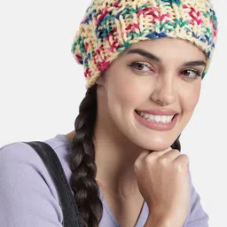Magic Needles Unisex Multicoloured Handknitted Beanie-26