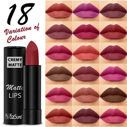 ForSure Set Of 4 Cremy Matte Long Lasting & Lightweight Lipstick - Shades 73-80-84-86 image 3